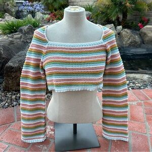 NWOT Boutique Knit Crop Top